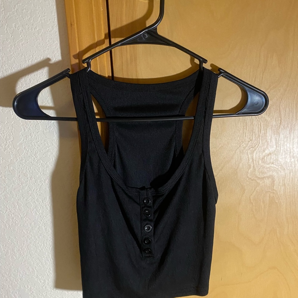 Black tank top